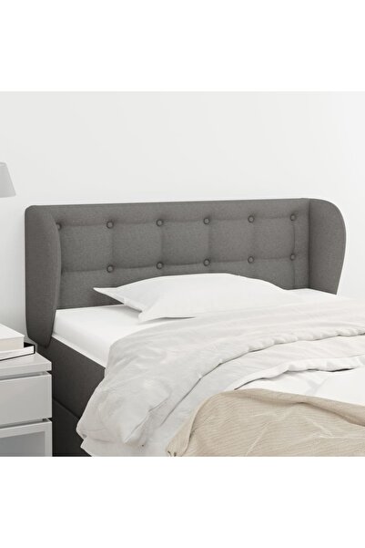 Concept Κεφαλάρι σκούρο γκρι με φτερά 83x23x78/88 cm ύφασμα