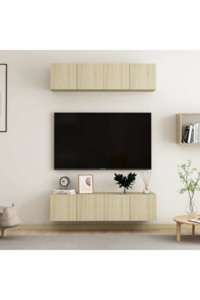 Concept Σετ ντουλαπιών τηλεόρασης, 4 τεμάχια, δρυς sonoma, 60x30x30 cm, μοριο...