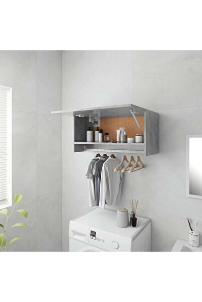 Concept Ντουλάπα, γκρι σκυροδέματος, 70x32,5x35 cm, μοριοσανίδα