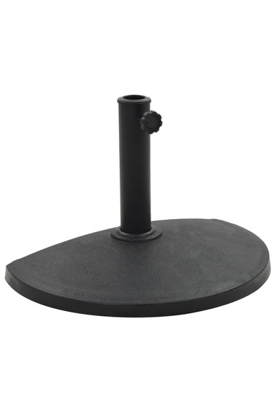 Concept Βάση ομπρέλας, μαύρη, 9 kg, πολυρεζίνη, ημικυκλική