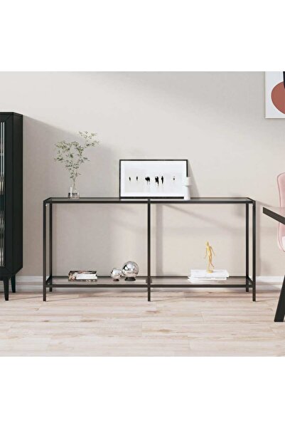Concept Masă consolă, transparent, 160x35x75,5 cm, sticlă securizată