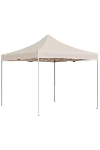 Concept Cort de petrecere profesional pliabil, crem, 2 x 2 m, aluminiu