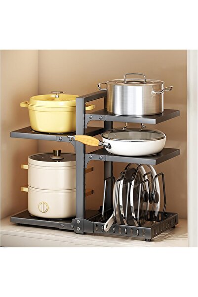 VmaxVision Pots and Pans Organiser, Organiser Cupboard, Pots Organiser Stand ...