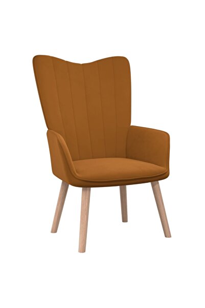 Concept Πολυθρόνα, καφέ, Βελούδο