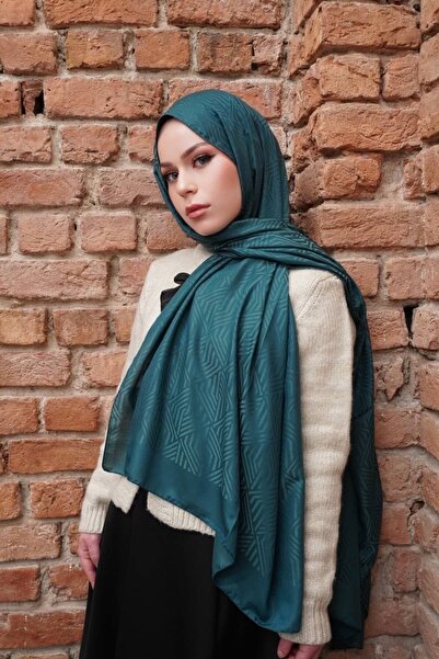 efdal şal eşarp Line Pattern Modal Jacquard Shawl