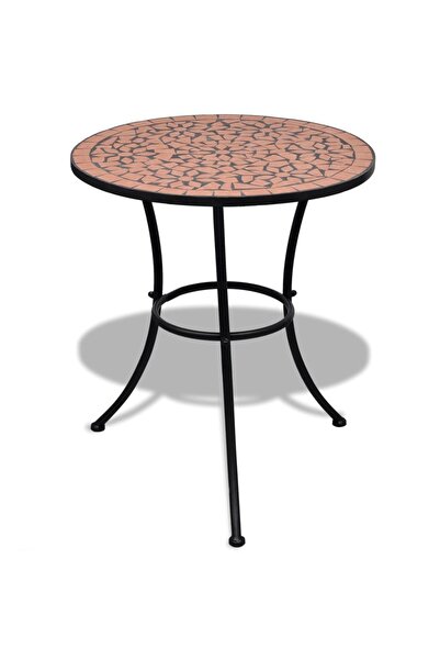 Concept Masă de bistro, cărămiziu, 60 cm, mozaic