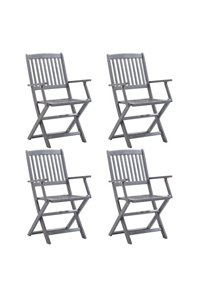 Concept Scaune pliabile de exterior, 4 buc., lemn masiv de acacia