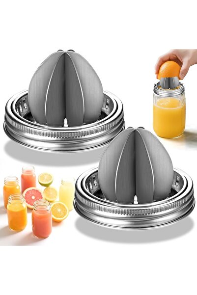Arabest Juicer Lid for Wide Mouth Mason Jars, Canning Jar Lid Replacement Kit...