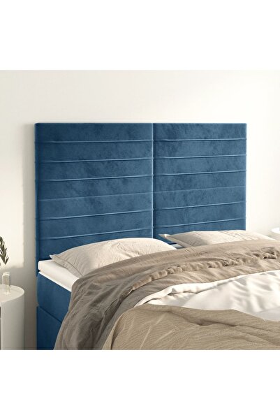 Concept Σεντόνια, 4 τεμάχια, σκούρο μπλε, 72x5x78/88 cm, Βελούδο