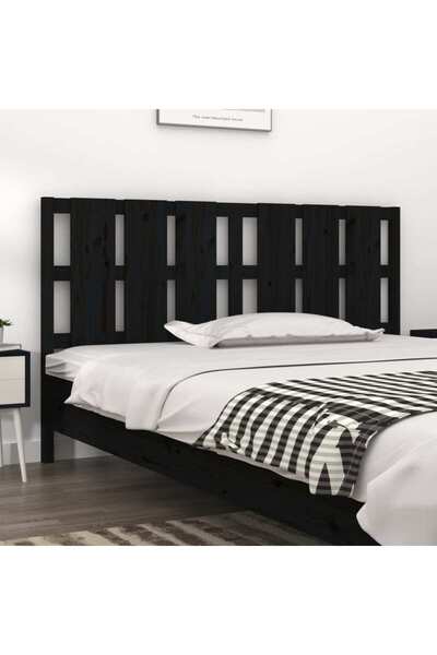 Concept Κομοδίνο, μαύρο, 165,5x4x100 cm, μασίφ ξύλο πεύκου