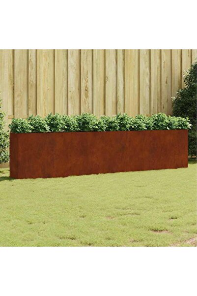 Concept Υπερυψωμένο παρτέρι κήπου, 360x40x80 εκ., ατσάλι Corten