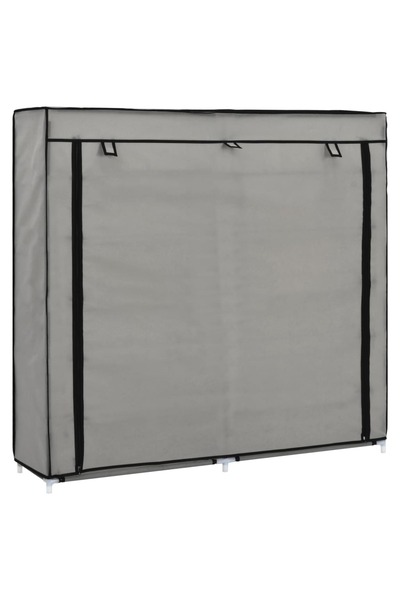 Concept Pantofar cu husă, gri, 115x28x110 cm, material textil