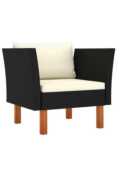 Concept Καναπές κήπου, από πολυρατάν και μασίφ ξύλο ευκαλύπτου