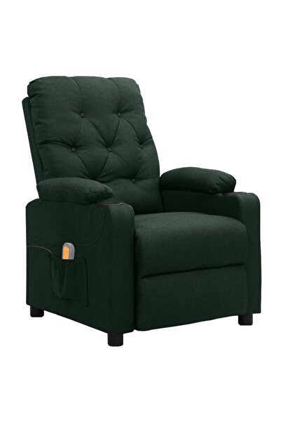 Concept Πτυσσόμενη πολυθρόνα μασάζ, σκούρο πράσινο, ύφασμα