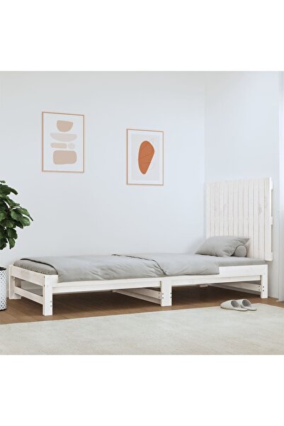 Concept Κεφαλάρι τοίχου, λευκό, 82,5x3x60 cm, μασίφ ξύλο πεύκου