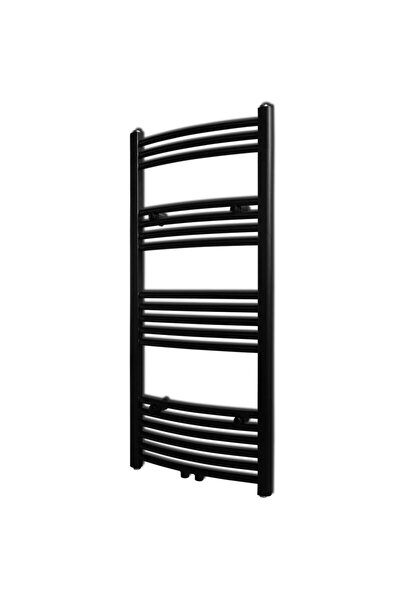 Concept Radiator port-prosop încălzire baie, negru, 500x1160 mm, curbat