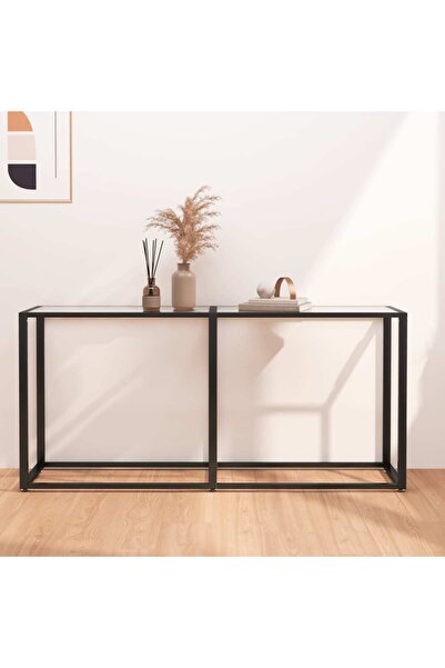 Concept Τραπέζι κονσόλας, Διαφανές, 160x35x75,5 cm, σκληρυμένο γυαλί