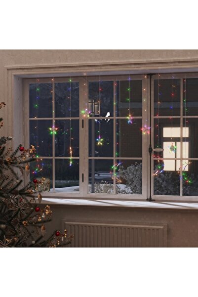 Concept Lumini lună și stele, 138 LED-uri, multicolor, cu telecomandă