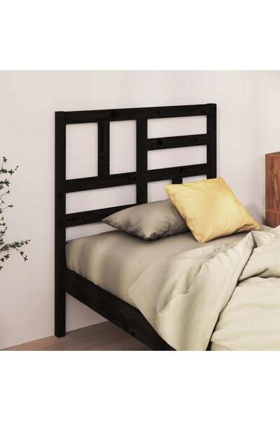 Concept Κομοδίνο, μαύρο, 96x4x104 cm, μασίφ ξύλο πεύκου