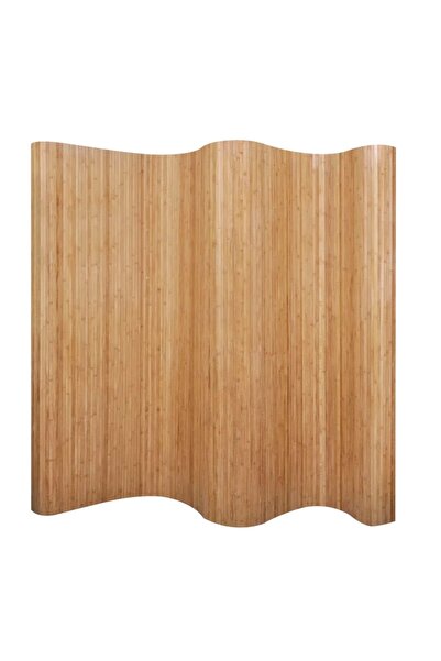 Concept Paravan de cameră din bambus, culoare naturală, 250 x 165 cm