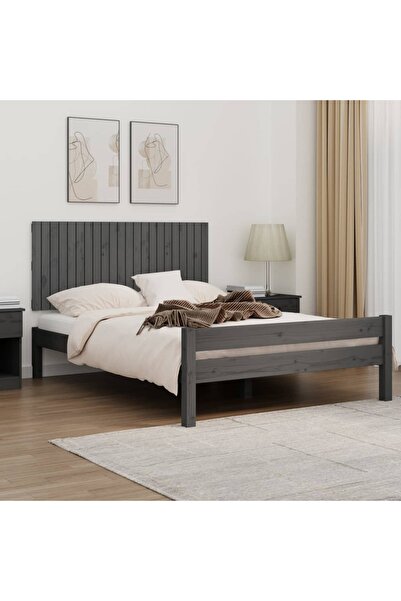 Concept Κεφαλάρι τοίχου, γκρι, 140x3x60 cm, μασίφ ξύλο πεύκου