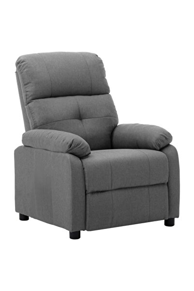 Concept Ανακλινόμενη πολυθρόνα, ανοιχτό γκρι, ύφασμα