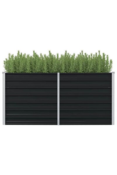 Concept Strat înălțat de grădină antracit 160x80x77 cm oțel galvanizat