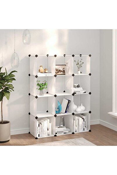 Concept Organizator cub de depozitare, 12 cuburi, transparent, PP