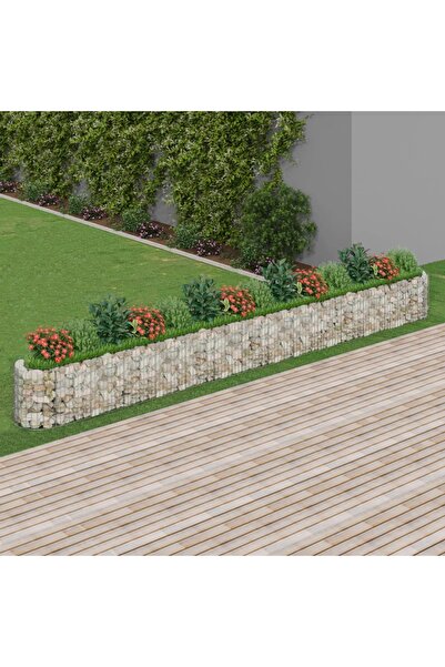 Concept Strat înălțat gabion, 540x50x50 cm, fier galvanizat