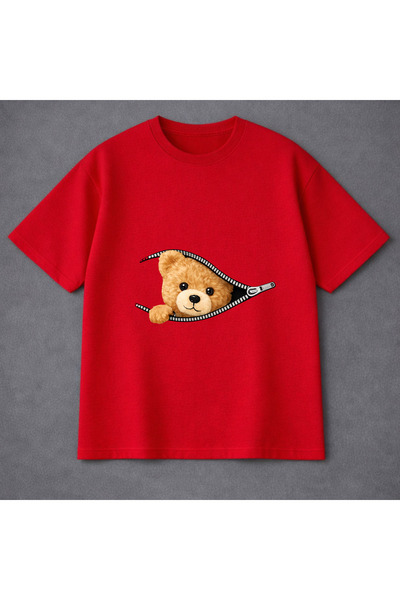 VODEXA Unisex Oversized T-Shirt Ayicikk Printed 100% Cotton T-Shirt Comfortab...