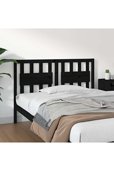 Concept Κομοδίνο, μαύρο, 125,5x4x100 cm, μασίφ ξύλο πεύκου