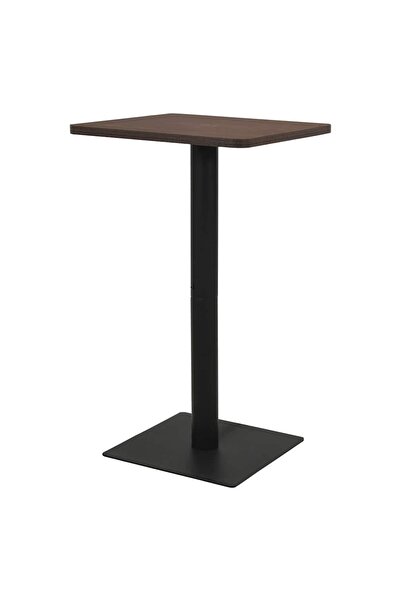 Concept Τραπέζι μπιστρό, σκούρο γκρι, 70 x 70 x 107 εκ.