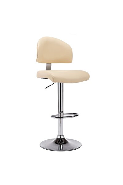 Concept Σκαμπό μπαρ, κρεμ, οικολογικό Δερμάτινο