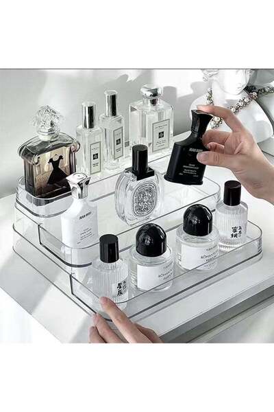 Arabest Three-Tiered Clear Showcase Display ,For Kitchen Bathroom Countertop ...