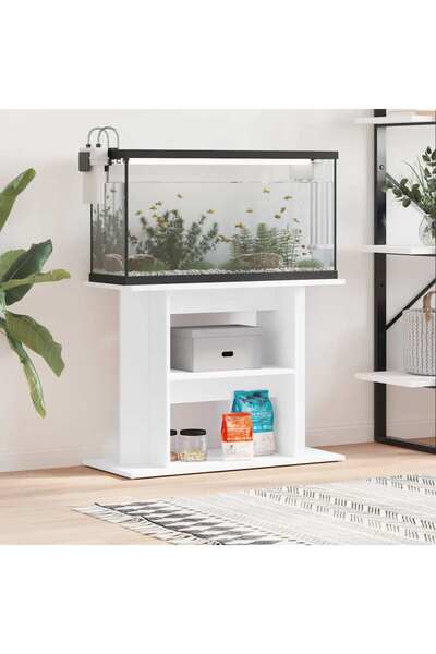 Concept Suport pentru acvariu, alb, 80x35x60 cm, lemn prelucrat