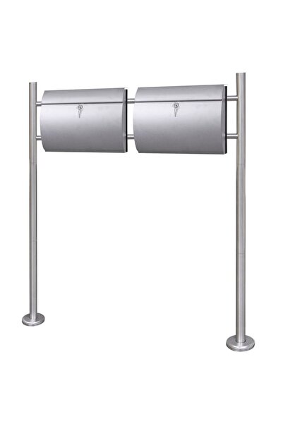 Concept Διπλό γραμματοκιβώτιο σε βάση από ανοξείδωτο χάλυβα