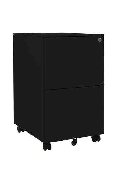 Concept Κινητό ντουλάπι αρχειοθέτησης, μαύρο, 39x45x67 cm, ατσάλι