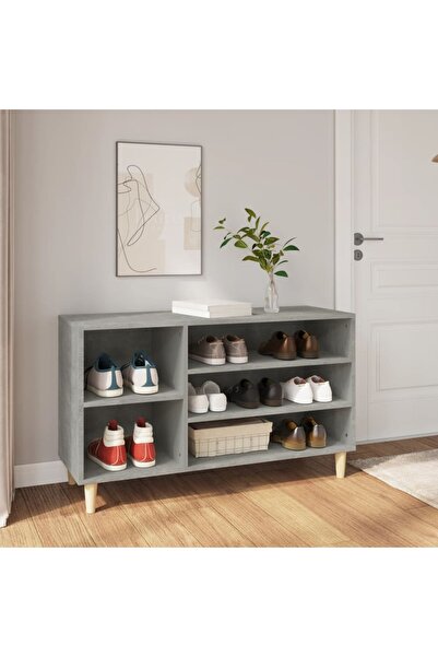 Concept Pantofar, gri beton, 102x36x60 cm, lemn prelucrat