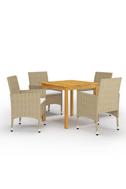 Concept Σετ επίπλων κήπου, 5 τεμάχια, μπεζ