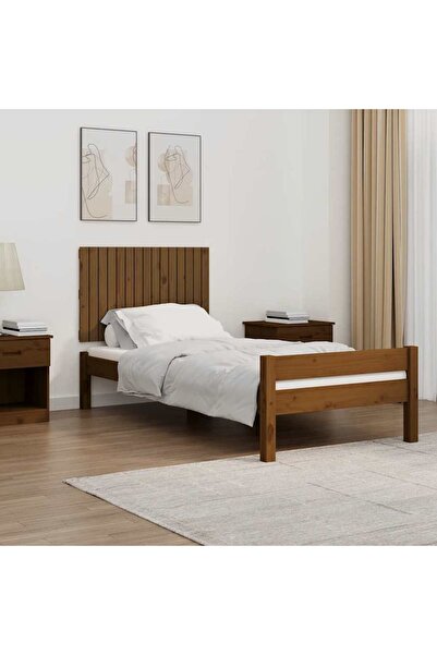 Concept Wall-mounted headboard, honey brown, 95.5x3x60 cm