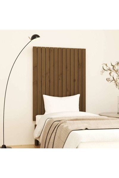 Concept Tăblie de pat pentru perete, maro miere, 82,5x3x110 cm lemn pin