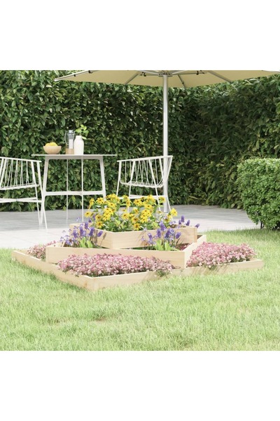 Concept Γλάστρα, 112x112x27 cm, από μασίφ ξύλο πεύκου