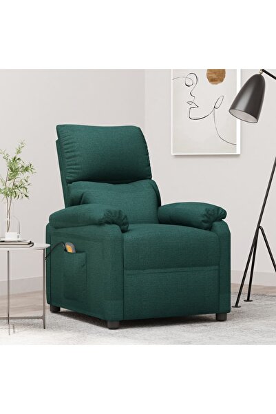 Concept Πτυσσόμενη πολυθρόνα μασάζ, σκούρο πράσινο, ύφασμα