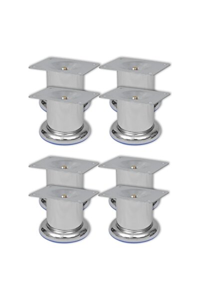 Concept Στρογγυλά πόδια καναπέ, 8 τεμ., 60 mm, χρώμιο