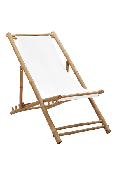 Concept Scaun pliabil de exterior, bambus și pânză