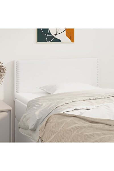 Concept Κεφαλάρι κρεβατιού, λευκό, 100x5x78/88 cm, οικολογικό Δερμάτινο