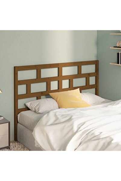 Concept Tăblie de pat, maro miere, 126x4x100 cm, lemn masiv de pin