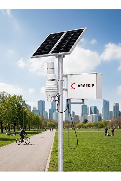 ARGEKİP BİLİŞİM Argekip Wifi 7in1 Hava Kalite & Meteorolojik Istasyon Sistemi...