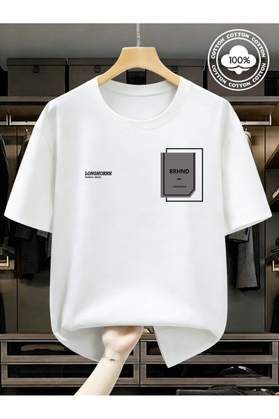 YHDZ 100% Cotton,men's Casual Cotton T-Shirt,Breathable Fabric, Machine Washable