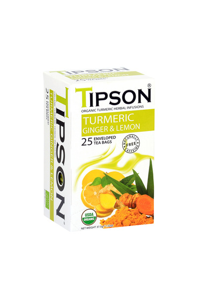 Tipson Tea - Turmeric & Ginger Lemon (25 sachets)
